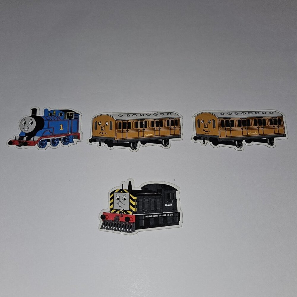 4 Thomas The Tank Engine Refrigerator Magnets Annie Clarabel Mavis Trains READ